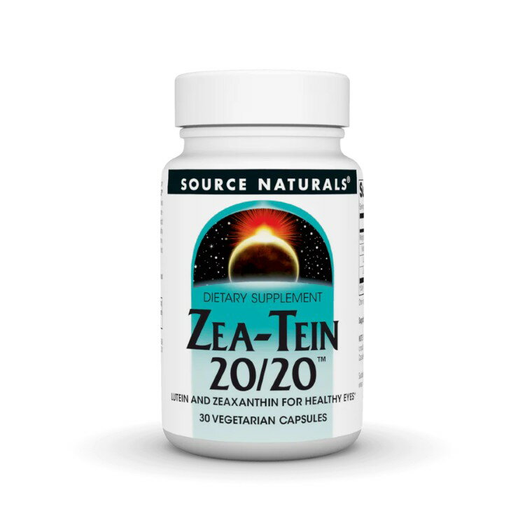 Source Naturals Zea-Tein 20/20は、マリーゴールド由来のルテインとゼアキサンチンを配合しています。
