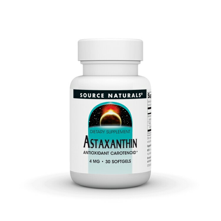 ソースナチュラルズ アスタキサンチン 4mg 30ソフトジェル Source Naturals Astaxa...