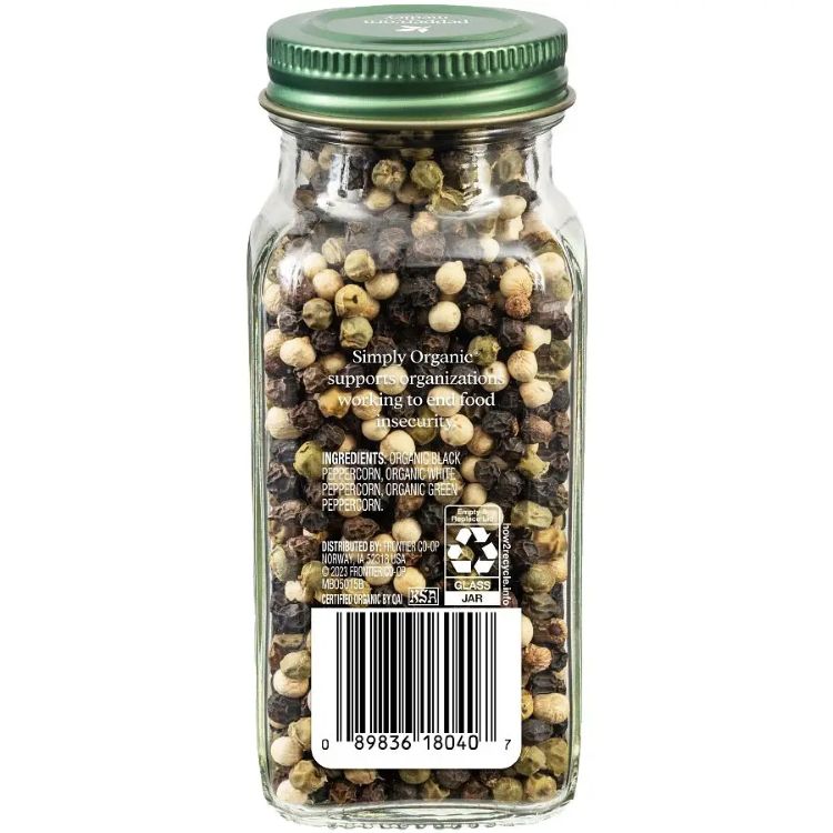 シンプリーオーガニック ペッパーコーンメドレー 83g Simply Organic Peppercorn Medley 2.93 oz. 【お取り寄せ商品】 harmony-10063036 米国サプリ直販のNatural Harmony サンプル画像2