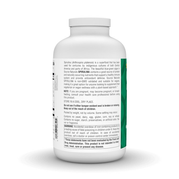 ソースナチュラルズ スピルリナ パウダー 約454g Source Naturals Spirulina Powde...