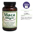 【最大1000円OFFクーポン】ハーブスアメリカ マカマジック ゼラチン化パウダー 200粒 ビーガンカプセル Herbs America Maca Magic...