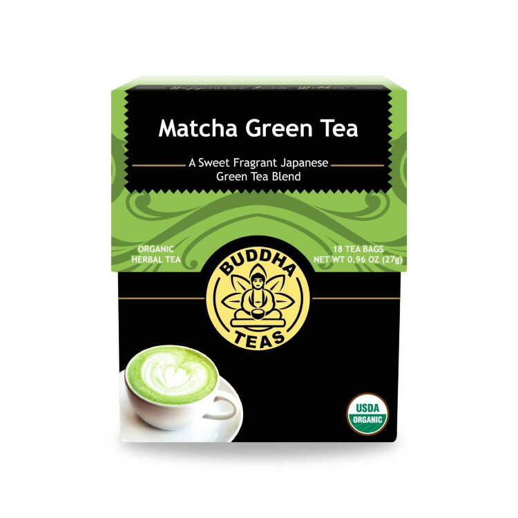 ブッダティー オーガニック 抹茶グリーンティー 18バッグ BUDDHA TEAS Organic Matcha Green Tea 18 BA..