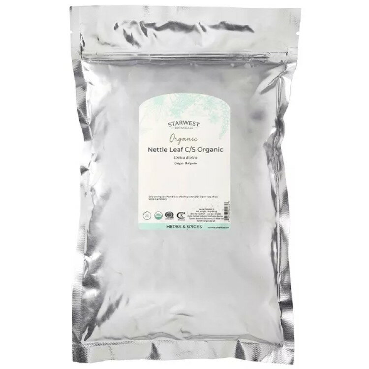 スターウエストボタニカルズ オーガニック ネトルリーフ C/S 453g STARWEST BOTANICALS Organic Nettle Leaf C/S 1 LB 【お取り寄せ商品】