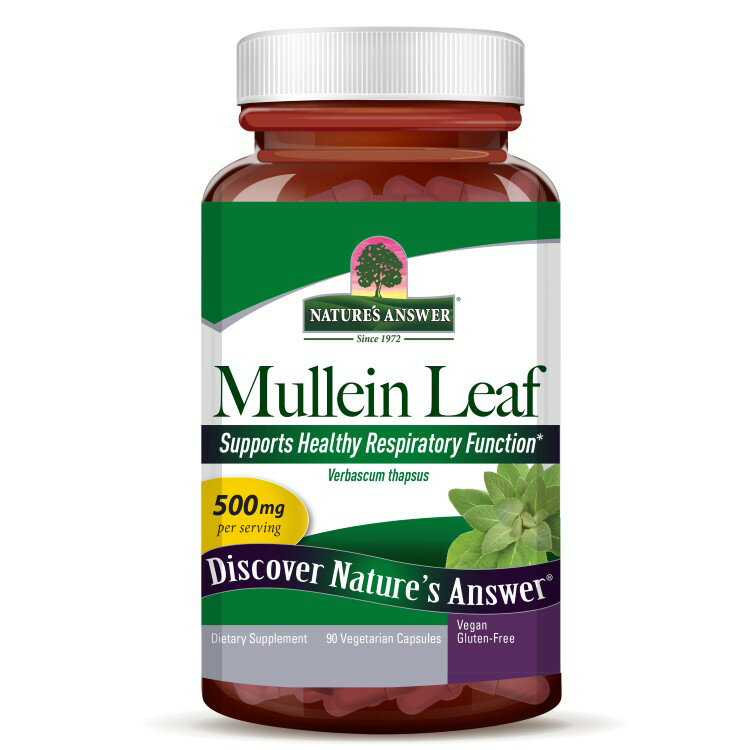 ネイチャーズアンサー マレインリーフ 90カプセル NATURE'S ANSWER Mullein Leaf 90 CAPSULE 【お取り寄せ商品】