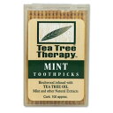 【店内8千円以上1000円OFFクーポン】ティーツリーセラピー ティーツリートゥースピック(香り付つまようじ)(ティートリー) 100本入り Tea Tree ...