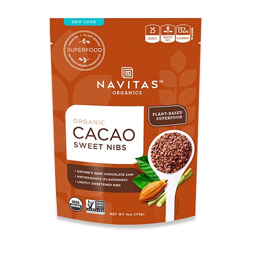 オーガニック カカオスイートニブ 113g (4oz) 約28回分 Navitas Organics (ナビタスオーガニックス)