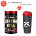 【初心者にオススメ】オールマックス アミノコア BCAA 30回分 & シェイカーボトル 700ml Allmax AminoCore BCAA & Shaker Bottle