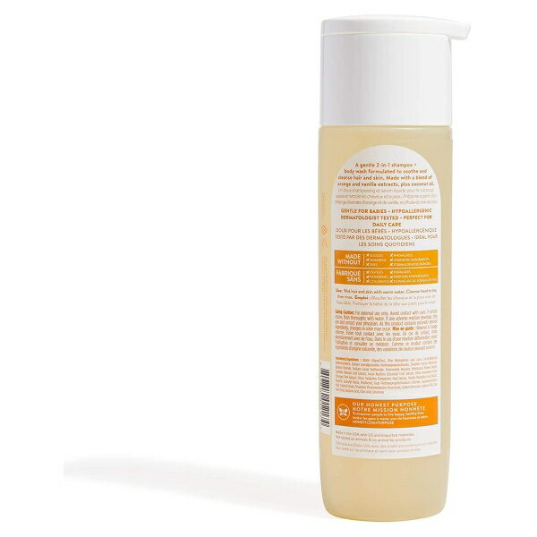 オーネストカンパニー オーネストシャンプー＆ボディウォッシュ スーパースージング スイートオレンジバニラ 295ml（10floz）THE HONEST Company Gentle Sweet Orange Vanilla Shampoo Body Wash 2