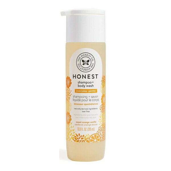 オーネストカンパニー オーネストシャンプー＆ボディウォッシュ スーパースージング スイートオレンジバニラ 295ml（10floz）THE HONEST Company Gentle Sweet Orange Vanilla Shampoo Body Wash 1