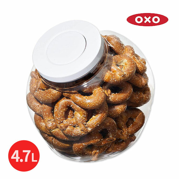 【アメリカ版】オクソー グッドグリップ クッキージャー Lサイズ フタつき保存容器 OXO Good Grips POP Large Cookie Jar ポップアップハンドル キッチン用品 鮮度 新鮮 おやつ クッキー シリアル プレッツェル コーヒー ナッツ 砂糖 スナック 海外版