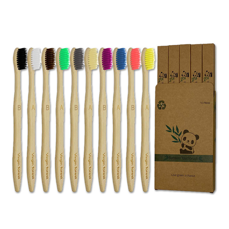B[KtHXg ou[ uV lp ؒY \tg 10{ Virgin Forest Natural Bamboo Charcoal Toothbrushe