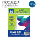 TV V[gveN^[ 3OoC_[p ^[TCY 30 Samsill Heavy Duty Sheet Protectors for 3 Ring Binder 30 Pack 3 NAV[g w ׋ E