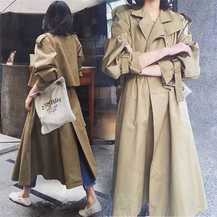 トレンチコート レディース ロング 秋 春 コート アウター ロング丈 スプリングコート 春アウター 春コート 通勤 カジュアル 大きいサイズ 春服