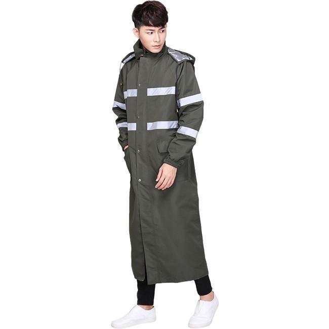 レインコート 男女兼用 雨合羽 カッパ 自転車 バイク 防水 雨具 シンプル ロング丈 軽量 持ちやすい 大きいサイズ ブート付き 通学 通勤 全3色