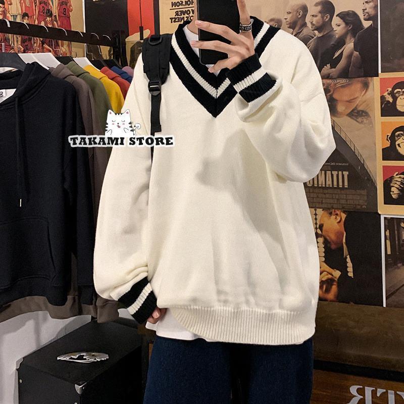 大 ニットセーター メンズ Vネック セーター ケーブル編み トップス カジュアル オーバーサイズ 制服 ..