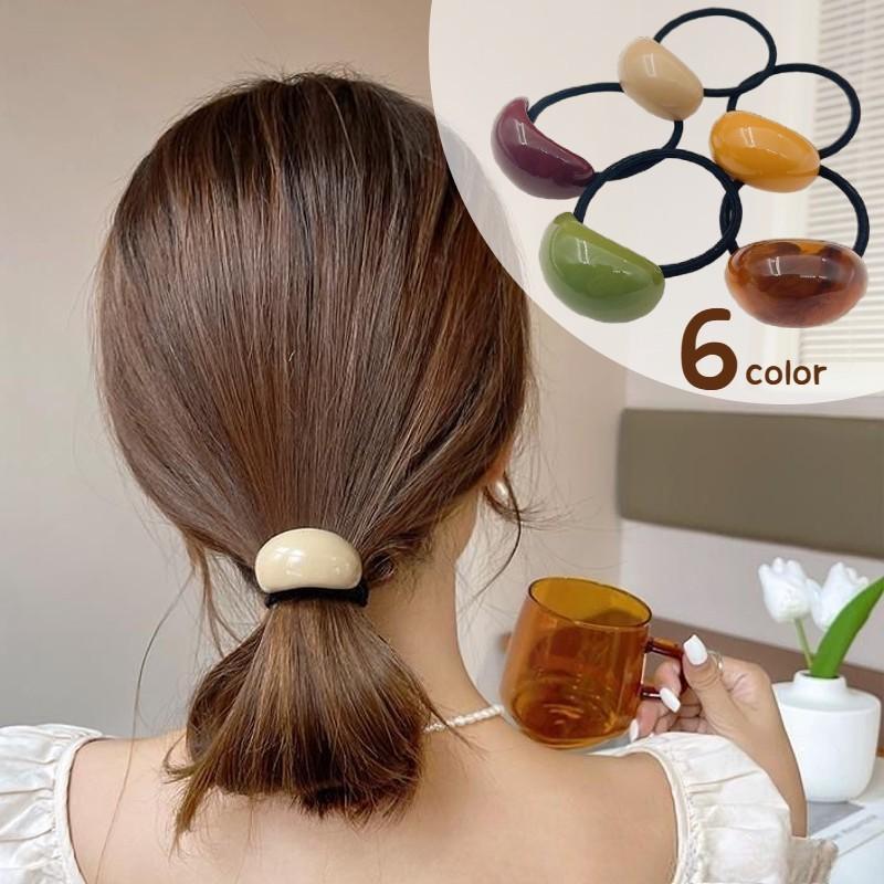 ヘアゴム 髪ゴム レディース 女性 ヘアアクセサリー ファッション雑貨 飾り付き ストーン風 鉱石風 べ..