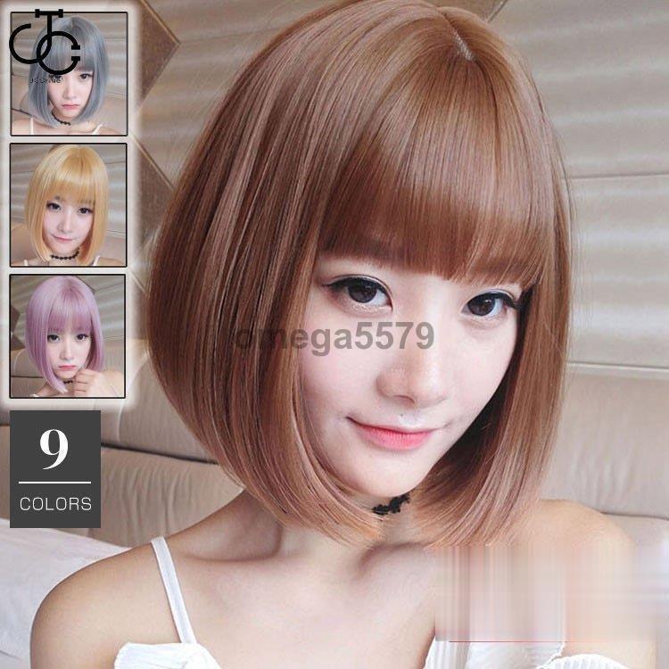 レディースウィッグ フルウィッグ 女性用ウイッグ ショート　おしゃれ フルウィッグ 耐熱ウィッグ 自然 ウイッグ エクステンションかつら イメチェン(4)