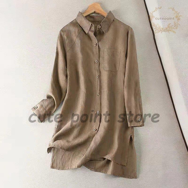 シャツ レディース 日焼けとめ ワイシャツ 体型カバー 夏 ロングシャツ 冷房対策 羽織 シャツワンピース とろみ 通勤 着痩せ チュニック