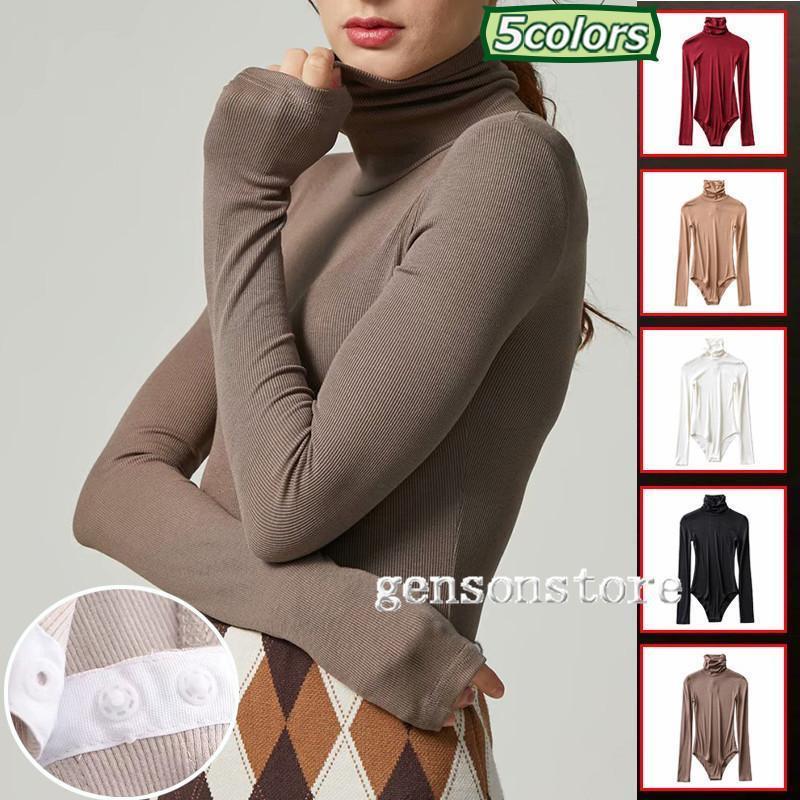 トップス タートルネック ハイネック レディース 長袖 Tシャツ ロンT カットソー インナー 大人 女性 トップス タイト レオタード トップス オールインワン つなぎ インナー ストレッチ伸縮 体型カバー 20代30代 40代 50代 フィット ボディブリファー シンプル 着回し ベーシック素材：コットン、ポリウレタン詳細サイズ(cm) :肩幅/バスト/着丈/袖丈cmS 34 68 67 60M 35 72 68 61★中国製★素人採寸ですので、若干の誤差がございます、ご了承ください。★機械による生産過程におきまして、どうしても生地を織る際の糸の継ぎ目や多少のほつれ、または色ムラなどが生じている場合がございます。★輸送上の都合で多少の汚れや傷などが付いている場合がありますので、ご理解をお願い致します。★写真はサンプルで、画面上と実物では多少色具合が異なって見える場合もございますので、ご了承ください。★何か質問がございましたら、お気軽にメールにてご連絡ください。