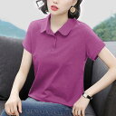 1点/2点セット レディース ポロシャツ poloシャツ レディースTシャツ 春夏 半袖 シャツ トップス インナー カジュアル 吸汗 速乾 シンプル