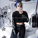 トレーナー パーカー 長袖 トップス へそ出し 薄手 カットソー 龍プリント柄 パンク ロック ファッション 原宿系 レディース ストリートダンス衣装