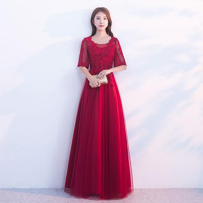 Aラインドレス パーティードレス ファスナー カラードレス 発表会 演奏会 ロングドレス フォーマル イ..