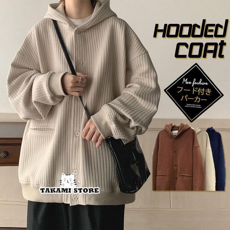 Tops - パーカー メンズ トップス 長袖 フード付 スウェット 秋 春 ビッグシルエット スポーツ アメカジ インナー ルームウェア 通勤 通学 お兄系