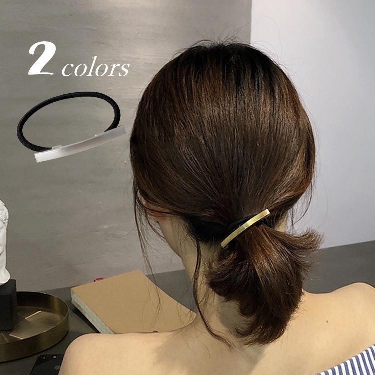 ヘアゴム 髪留め 髪飾り ヘアアクセサリー レディース 女性 ヘアアレンジ まとめ髪 バー ゴム シンプル..