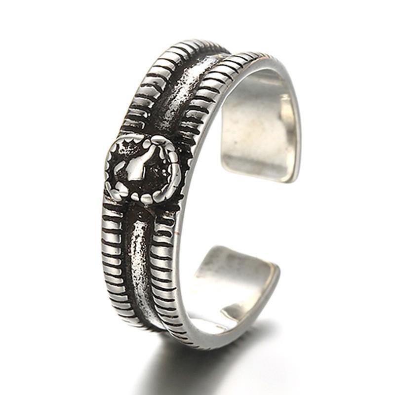 指輪 リング アンティーク風 シルバーカラー サイズ調整可 レディース アクセサリー 可愛い おしゃれ シンプル