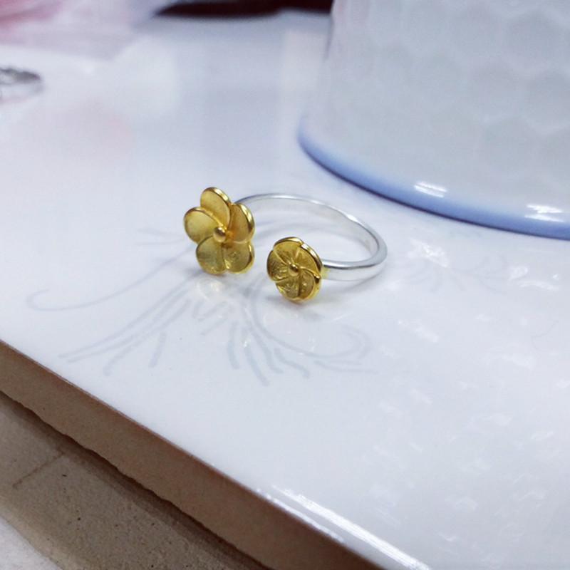 指輪 リング アクセサリー レディース 女性用 桜 さくら 花 調整可能 かわいい おしゃれ シンプル ギフト 記念日 誕生日 プレゼント 贈り物 フ