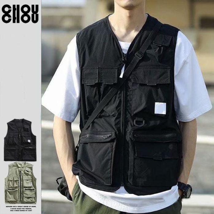 ベスト メンズ チョッキ メッシュ ゴルフベスト お釣りベスト 春夏 男女兼用 作業着 農業 仕事 登山 便利 機能性マン キャンプ ミリタリーマン