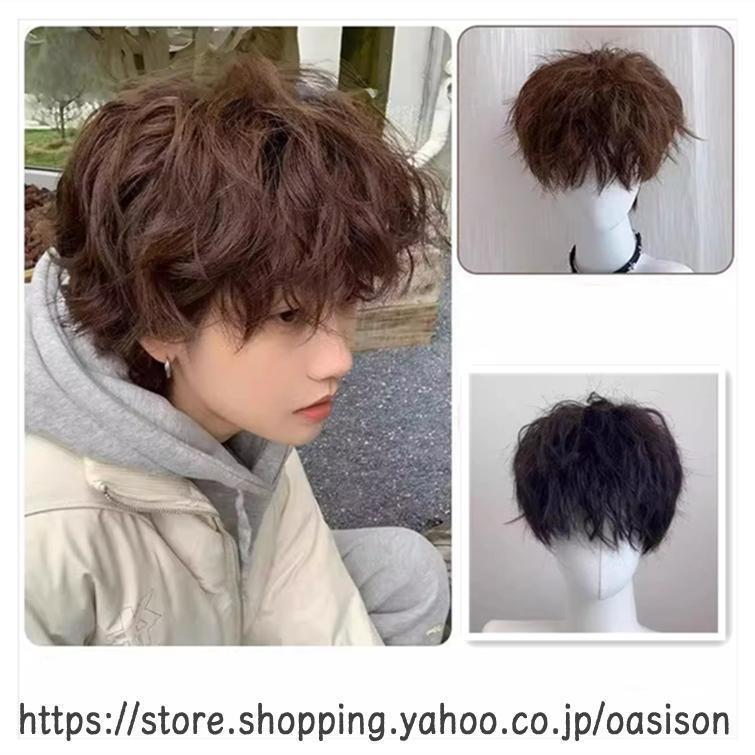 Rakuten - カールウィッグ ウィッグ フルウィッグ 巻き毛 ショートウィッグ ショートヘア パーマ 短髪