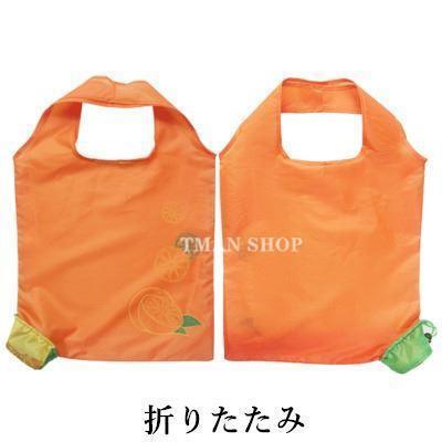 フルーツ形エコバッグ エコバッグ おしゃれ 折りたたみ 2点セット コンビニサイズ かわいい エコバック 折り畳み ショッピングバッグ レジ袋 買い物バッグ 2