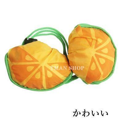 フルーツ形エコバッグ エコバッグ おしゃれ 折りたたみ 2点セット コンビニサイズ かわいい エコバック 折り畳み ショッピングバッグ レジ袋 買い物バッグ 3