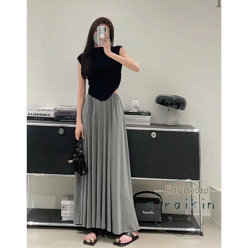 スカート プリーツスカート ロング マキシ プリーツ スカート レディース 春夏秋冬揺れる ロングスカート Aラインスカート 高見え 大人 フェミニン カジュアル