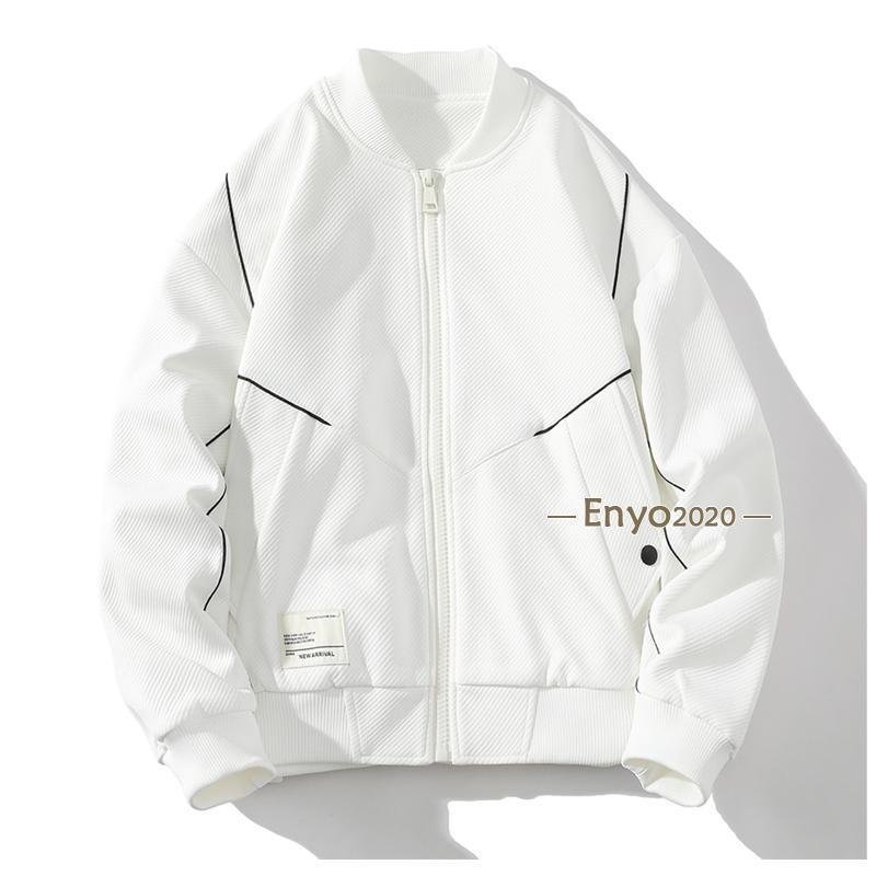 メンズ スタジャン 大きい グリーン ホワイト 白 刺繍入り ゆったり おしゃれ アウター スタジアムジャ..