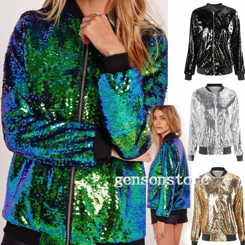 ダンス衣装 ステージ衣装 スパンコールジャケット ブルゾン 長袖 舞台衣装 きらきら アウター スタジャ..