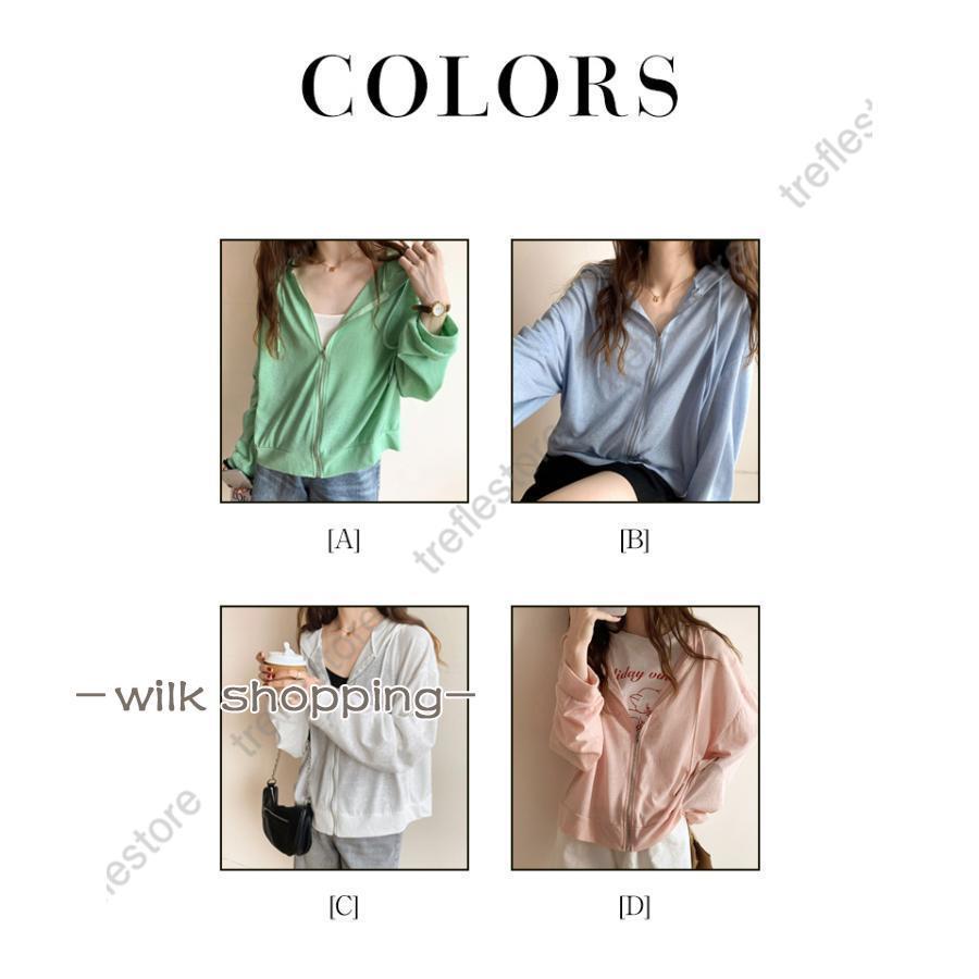 パーカー レディース 日焼け止め服 UVカット フード付き 涼しい 薄手 長袖 紫外線...