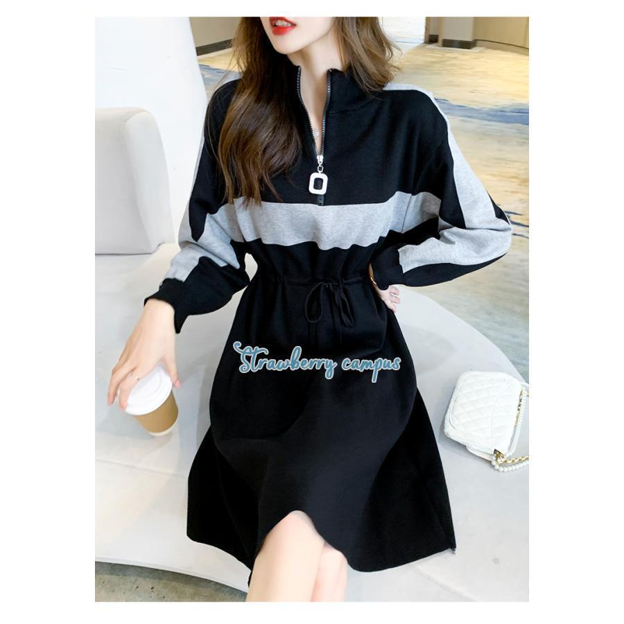 ポロワンピース レディース スポーツウェア ゴルフウェア ワンピース 丈長め ゴルフ 吸汗 長袖 カジュアル おしゃれ