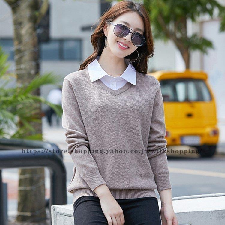 長袖 セーター レディース ニット 秋 冬 インナー 2021冬 新作 40代 50代 60代