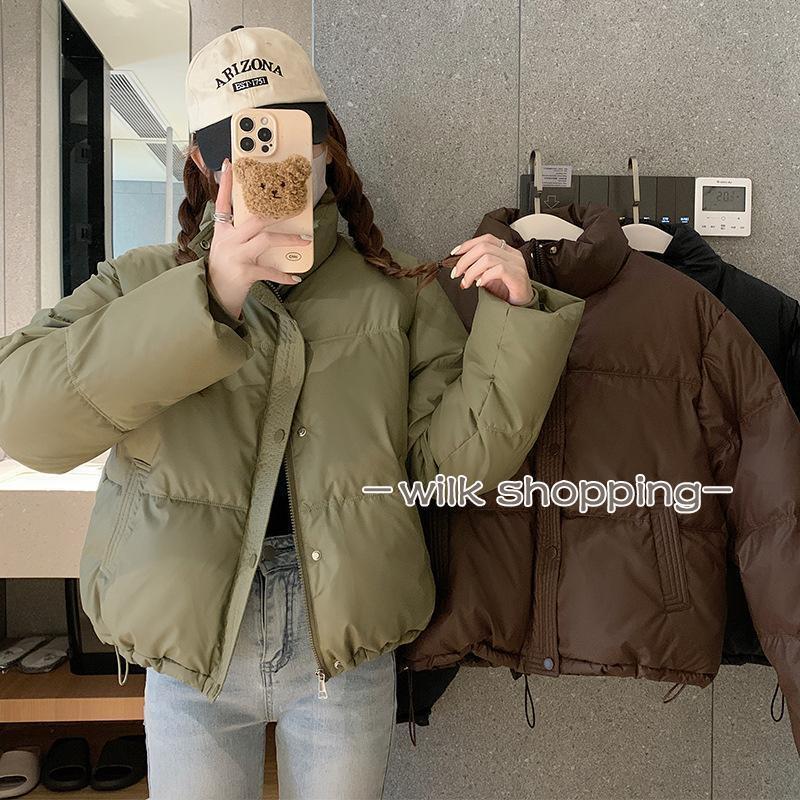 ジャケット レディース ショート スタンドカラー パディングジャケット 2024 新作 小さいパンコート コ..