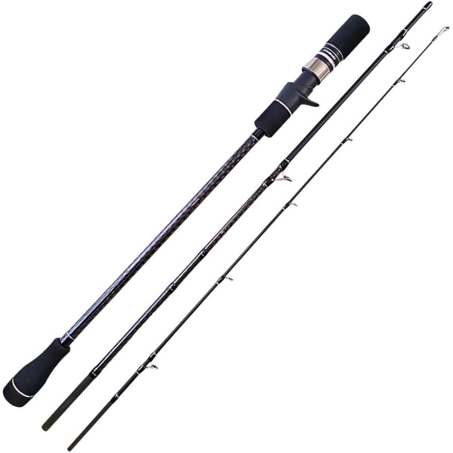 Rakuten - 負荷100?350g オフショア ジギング タイラバ 3ピース ロッド コンパクト (ベイト， 1.83m)