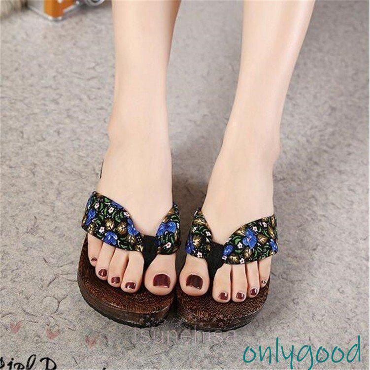 下駄 サンダル レディース 履きやすい 疲れにくい 女性 痛くない おしゃれ 鼻緒 浴衣 和柄 歩きやすい ..