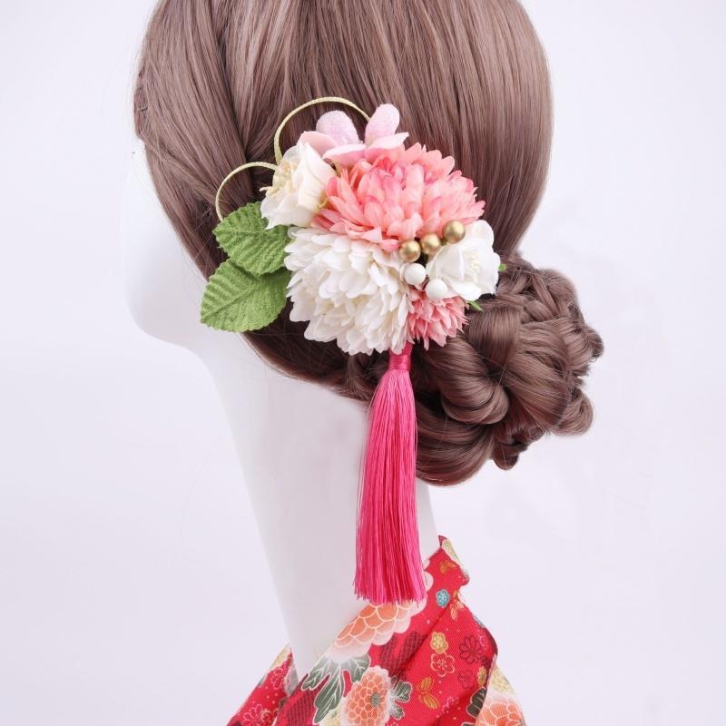 髪飾り ヘアクリップ レディース ヘアアクセサリー くちばしクリップ 和風 花飾り 揺れる 成人式 和装 浴衣 七五三 卒業式 着物 振袖 袴 卒業式