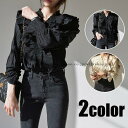 ブラウス レディース 春 夏 ブラウス vネック フリル フレア シフォン ブラウス シャツ おしゃれ 韓国風 大きいサイズ 通勤 プリーツ 着痩せ 30代 4...