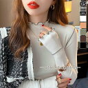 メロウ トップス 配色 ステッチ カットソー 長袖 配色ステッチ バイカラー 綿 コットン メロウハイネック ハイネック レディース メロー インナー ロンt