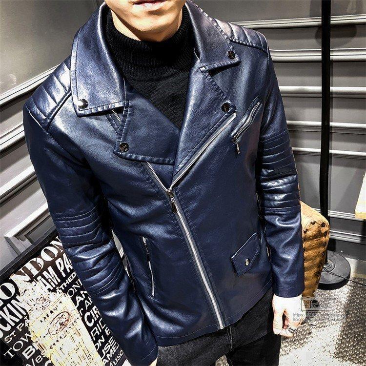 革ジャン レザージャケット メンズ バイクジャケット おしゃれ コーデ 冬 革 ビジネス ライダースジャケット フルジップ 高級 3