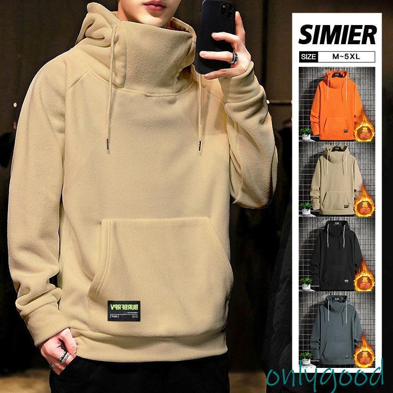 パーカー メンズ プルオーバー 裏ボアパーカー 裏ボア 裏起毛 フード付き 英文字 前開き 秋服 アウター..