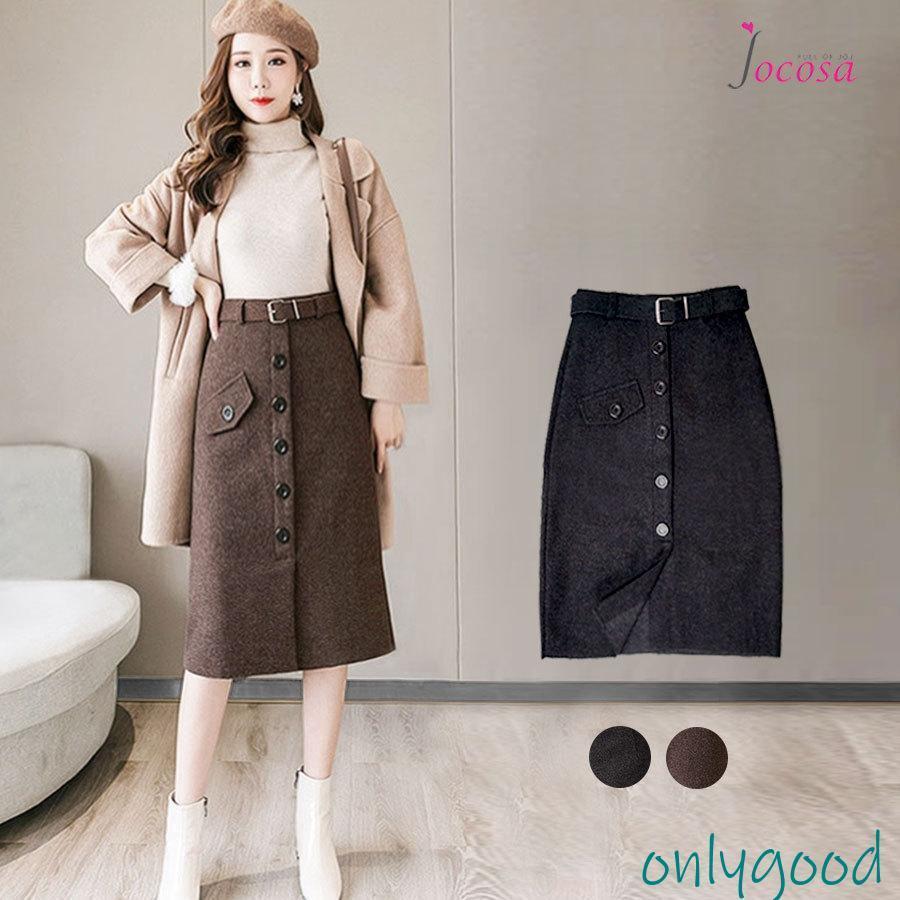 タイトスカート ひざ丈 新作 ミディ丈 ペンシルスカート ファスナー 大人可愛い おしゃれ 韓国 韓国風 春夏秋冬 ブラック 黒 ブラウン 茶 SMLXL 8179