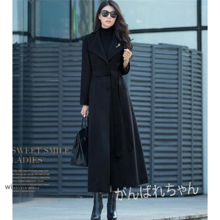トレンチコート 超ロング スプリングコート レディース 秋 春 ゆったり ロング カジュアル アウター 20代 30代 40代 50代 ファッション商品コードxl1436素材：ウール混紡★サイズ：　単位：cm　S：着丈120　バスト88　肩...